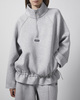 ROTATE  Jacket Scuba Half Zip Grey Melange M