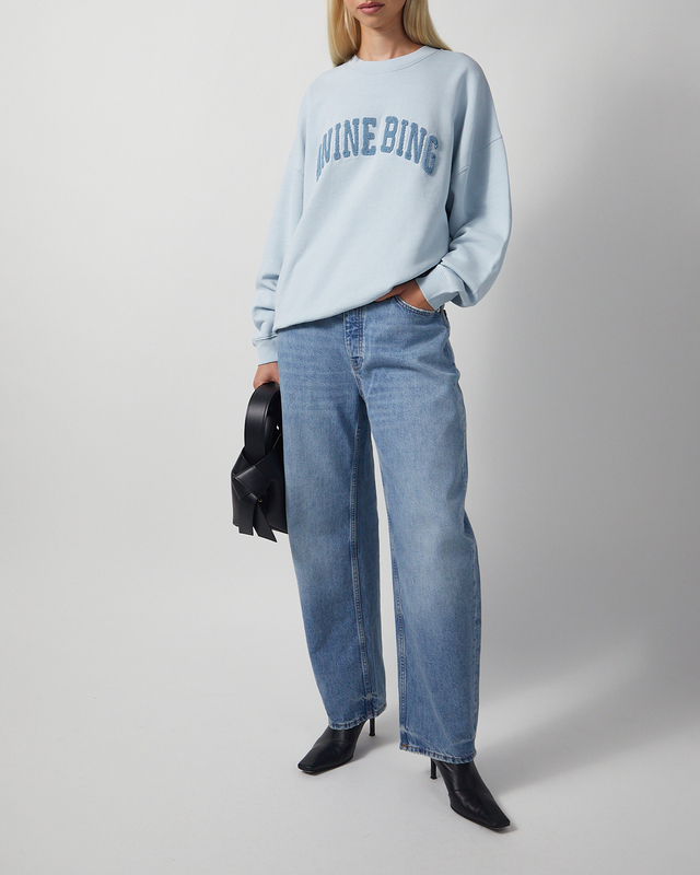 Anine Bing Sweatshirt Miles  Ljusblå S