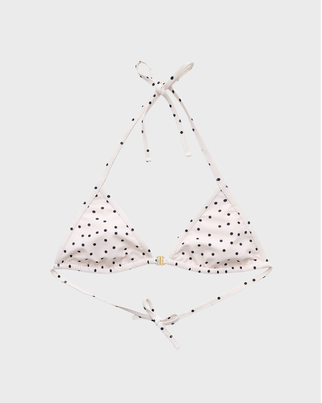 By Malene Birger Bikinitopp Astrida Triangle Creme/svart L