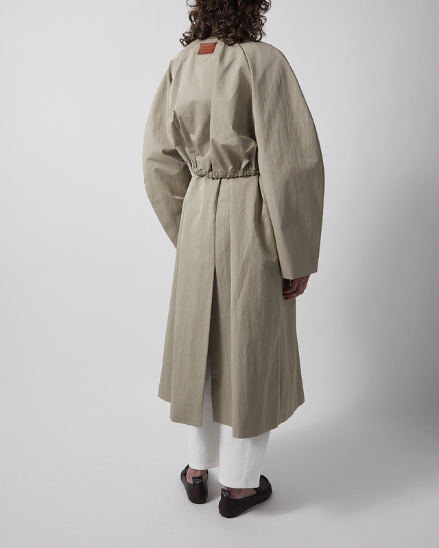 Acne Studios Jacket Belted trenchcoat Grön/grå 34
