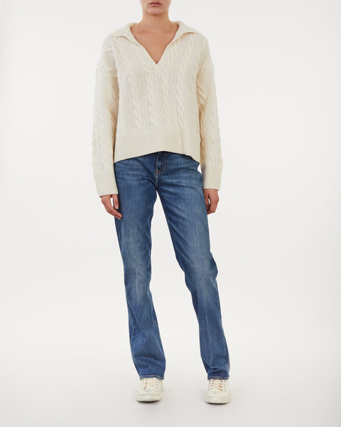 Sweater Ls Collar Po-Long Sleeve  Vit 2