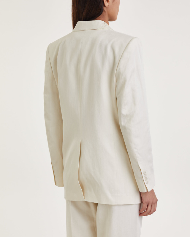 Filippa K Kavaj Tailored Pinstripe Blazer  Benvit 40