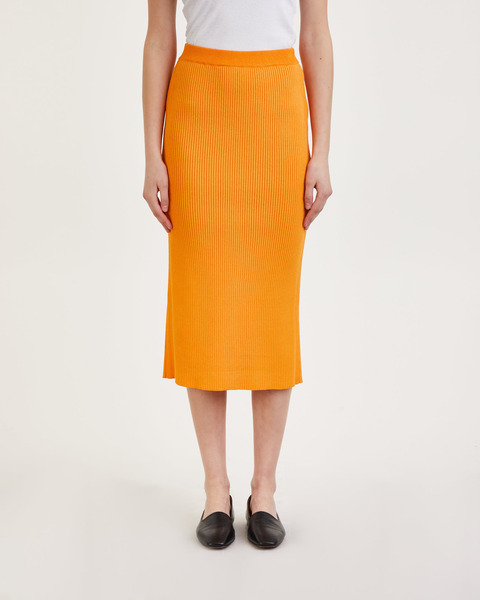 Skirt Bria Rib Knit Orange 2