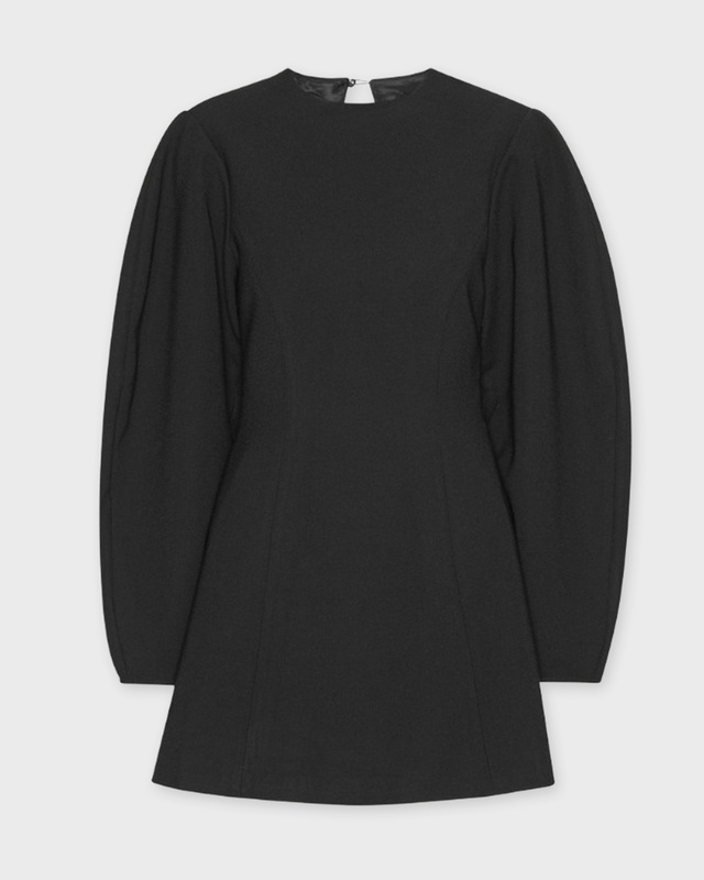 ROTATE Birger Christensen Klänning Suiting Flared Mini Svart 36