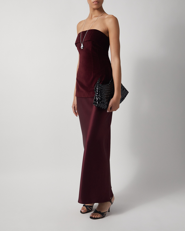 Wakakuu Icons Topp Acha Velvet Burgundy  M