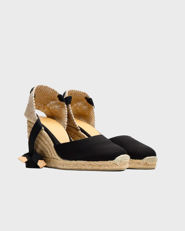 Castaner Carina Wedge Sandal Black EUR 36