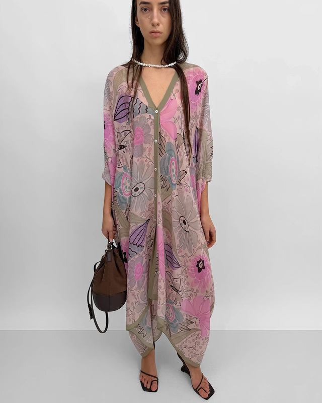 Rodebjer Kaftan Agave Ducharne Pink M-L