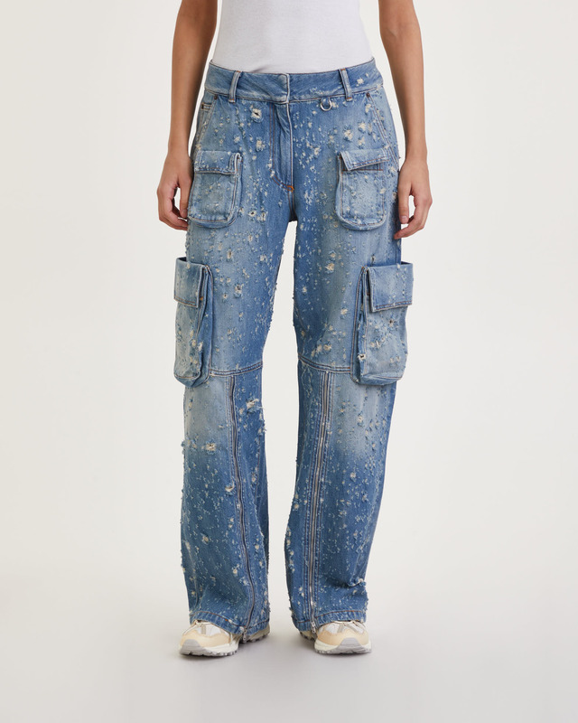 Acne Studios Jeans Distressed Cargo Mid blue  34
