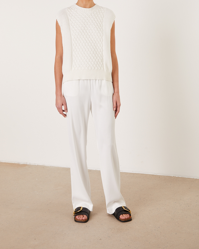 Wakakuu Icons Vest Knitted White L