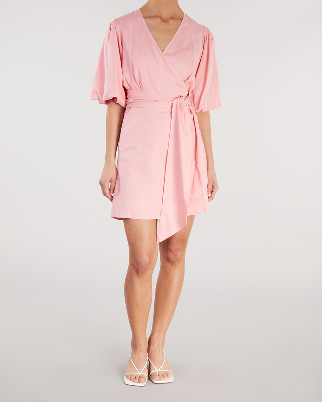 Wakakuu Icons Dress Linen Pink XL