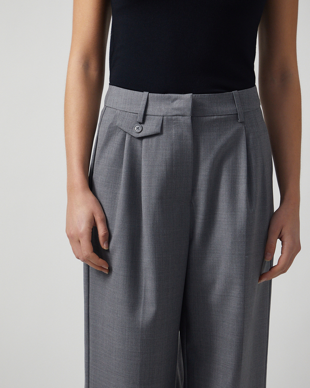 Malina Trousers Yana Tailored Wide  Grey 38