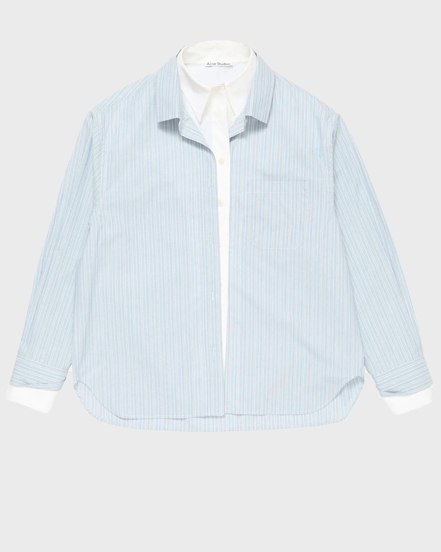 Acne Studios Skjorta Soublera Striped Blå/vit 40
