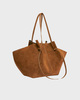 YUZEFI Large Mochi Suede Bag  Cognac ONESIZE
