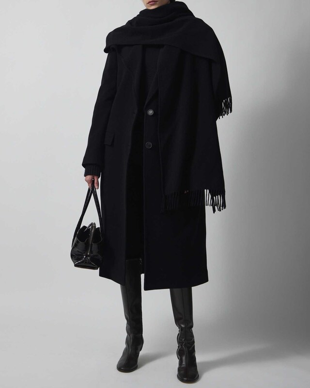 The Attico Coat Long Black IT 44 (EUR 40)