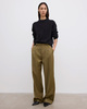 Dagmar Byxor Relaxed Wool Olive 38