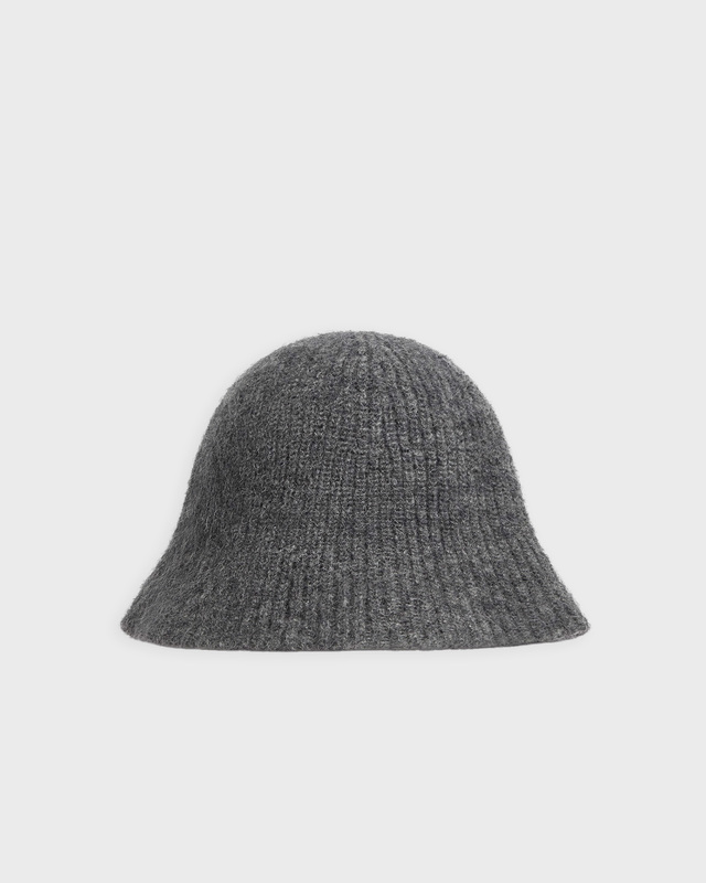 Moncler Bucket Hat Wool Mohair Grey M
