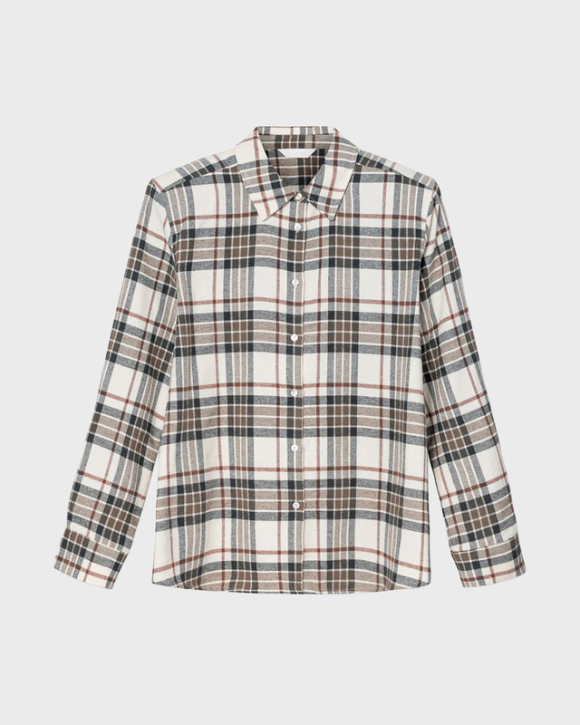 Camilla Pihl Skjorte Joan Flannel Green 34