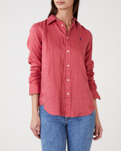 Linen shirt Red 1