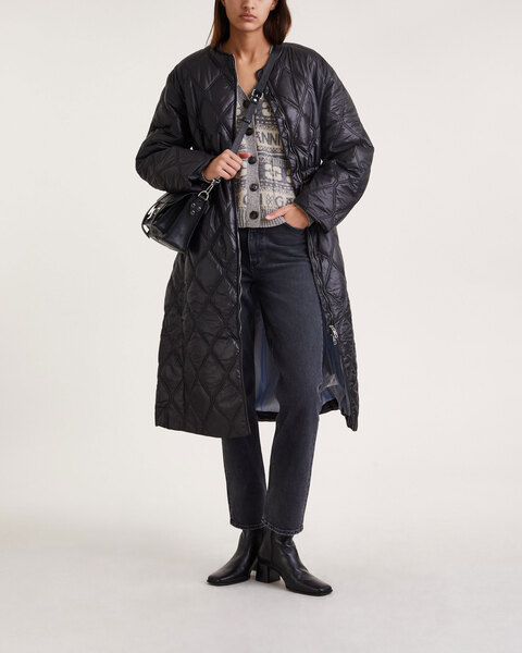 Kappa Quilt Long Svart 2
