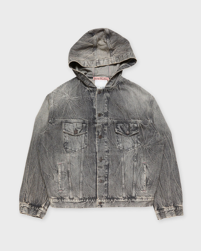 Acne Studios Jacket Hooded Denim Washed black XS-S