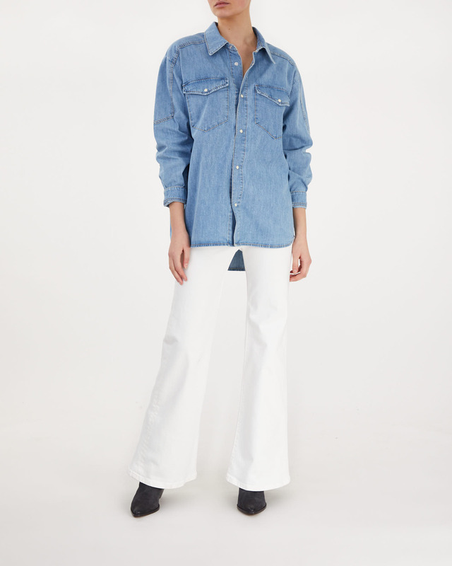Jeanerica Long Jeansshirt Blå XXL