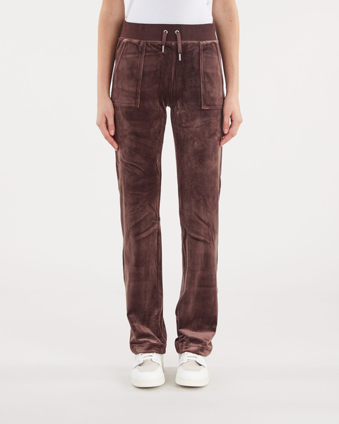 Byxor Del Ray Classic Velour  Chocolate 1