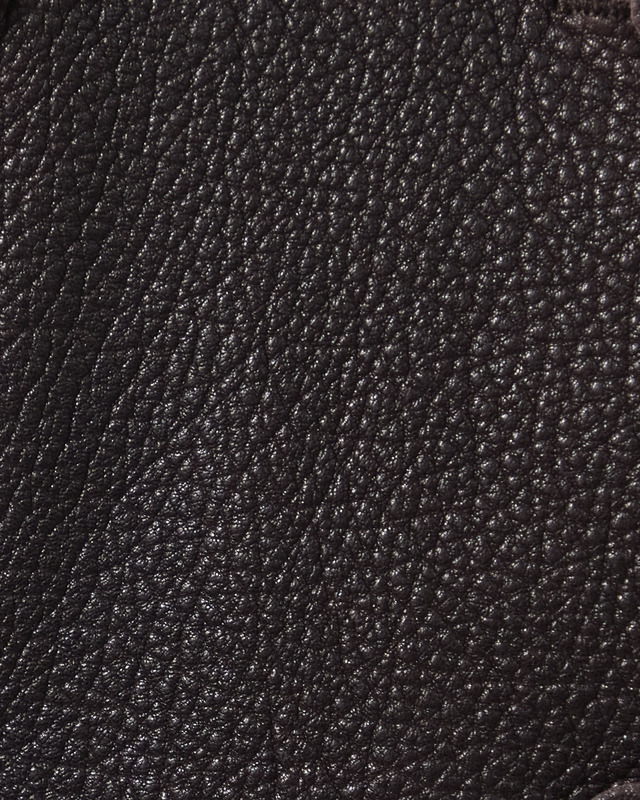 Acne Studios Frakke Cropped Leather Trench Dark Brown 36