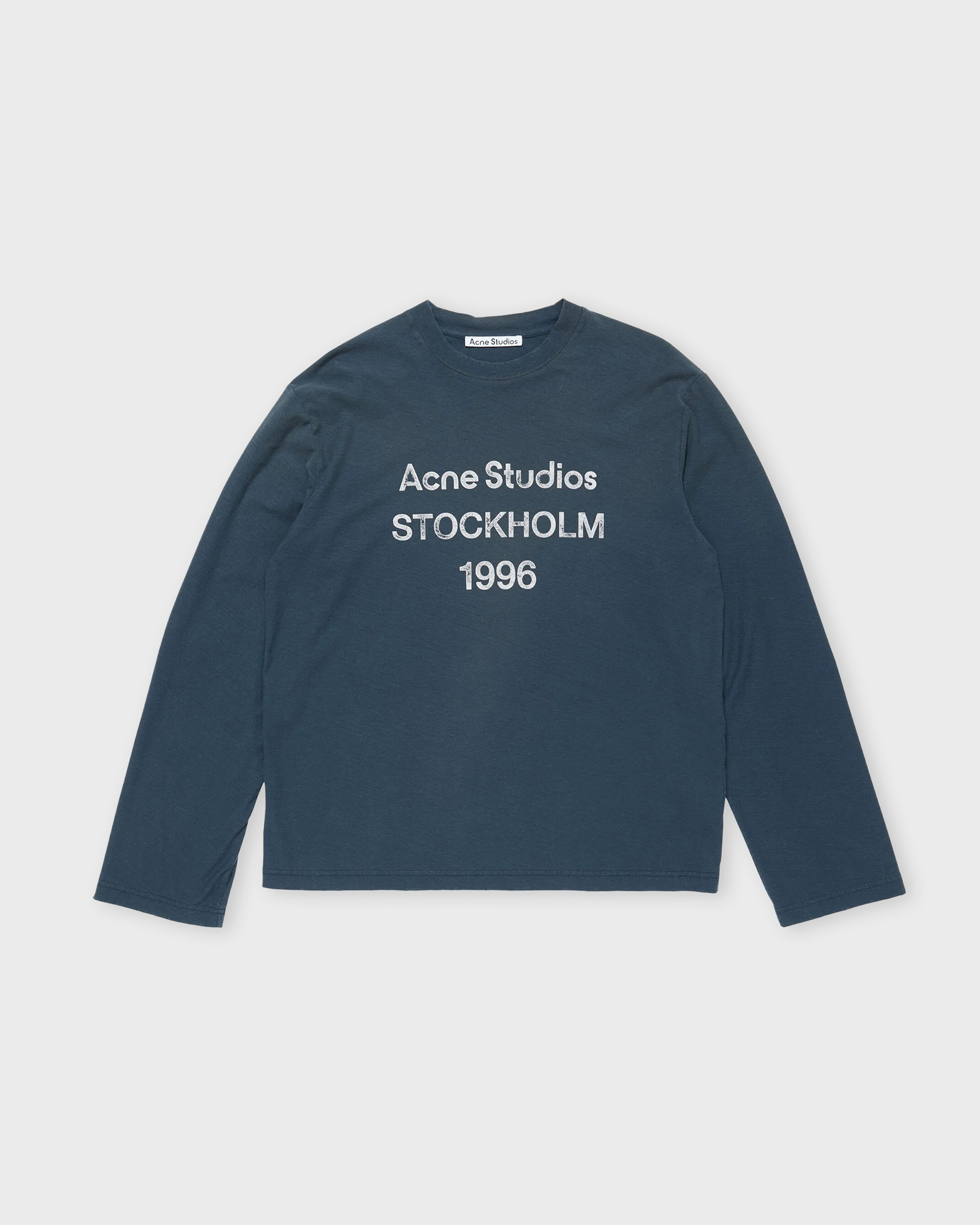 Acne Studios T-Shirt Long Sleeve Logo Relaxed Fit | WAKAKUU