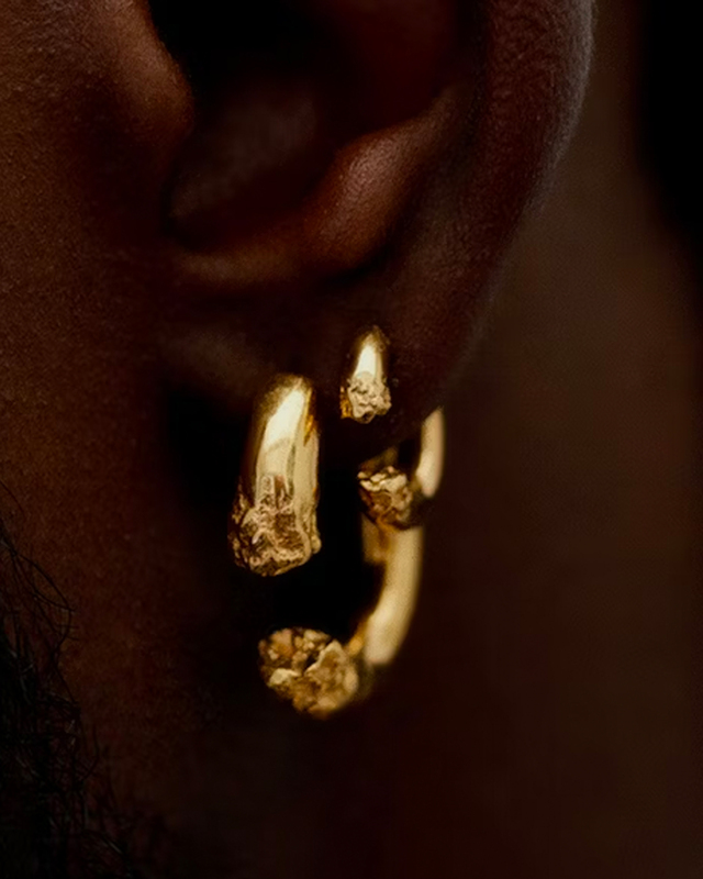 MARIA BLACK Earring Terra 14 Guld ONESIZE