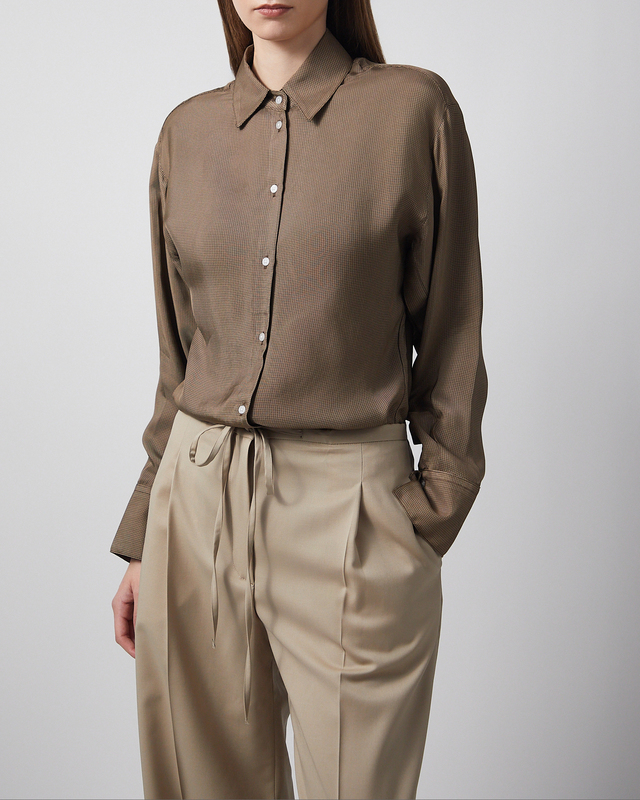 RÓHE Shirt Relaxed Shaped Brun 34