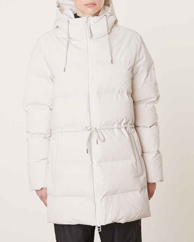 Rains Jacket Puffer W Offwhite M-L