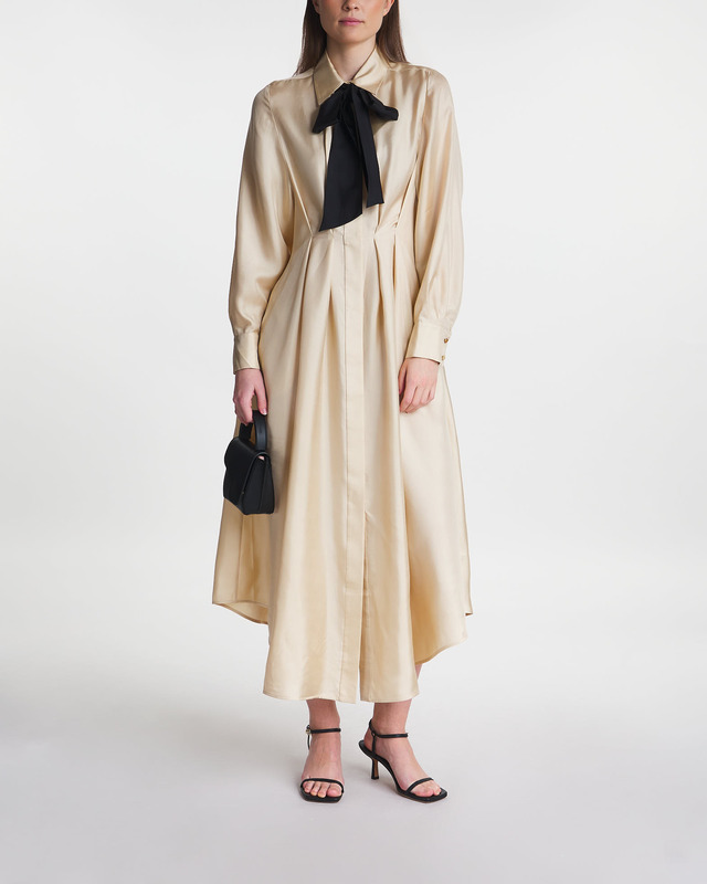 Zimmermann Dress Natura Draped Shirt Light Yellow 2 (M-L)