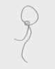 Pearl Octopuss.y Necklace Skinny Serpent Chain Silver ONESIZE