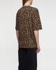 ANINE BING T-Shirt Avi Black and Brown Leopard Leopard M