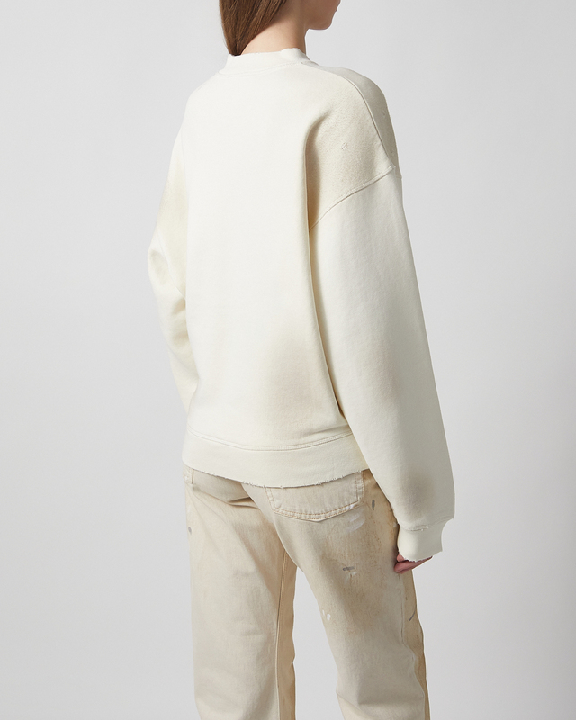 Acne Studios Sweatshirt Fleece Logo Offwhite XS