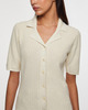 Filippa K Cardigan Shortsleeve Collar Creme S