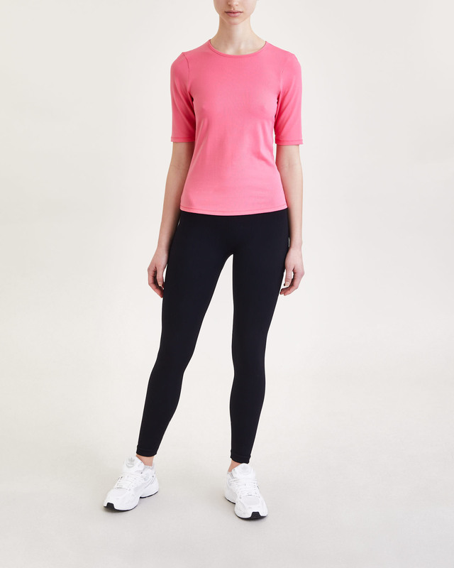 Casall Topp Rib Tee Rosa 34