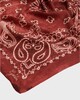Golden Goose Deluxe Brand Sjal Foulard Paisley Print Silk Dark Red ONESIZE