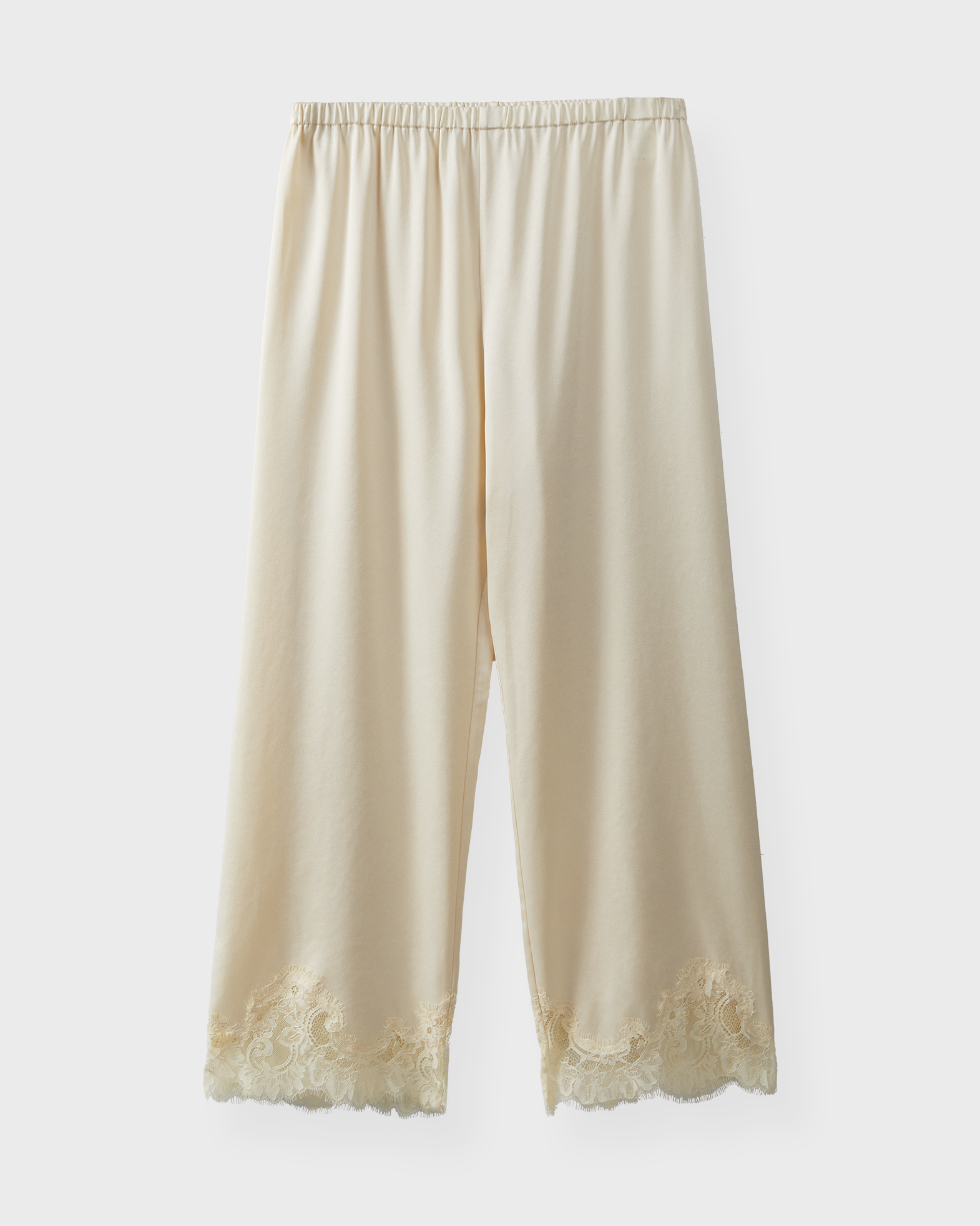 Wakakuu Icons Women's Light Yellow Rayna Lace Trousers Ljusgul S