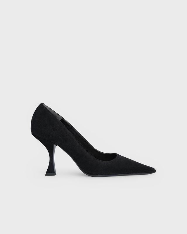 By Far Klackar Viva Black Suede Leather Svart EUR 36