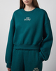 New Balance Tröja Trackside Fleece Crew Grön M