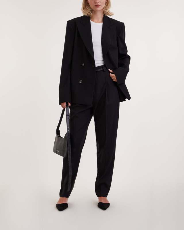 Teurn Studios Byxor High-Waisted Tapered Svart 34