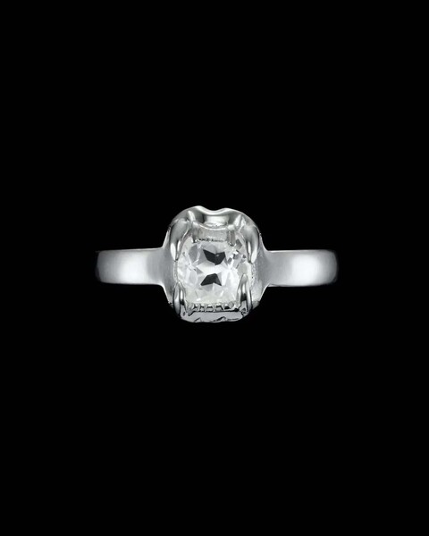 Ring Mini Jaw Stone Silver 1