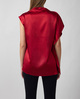 Sportmax Vest Woven Ruby IT 42 (EUR M)