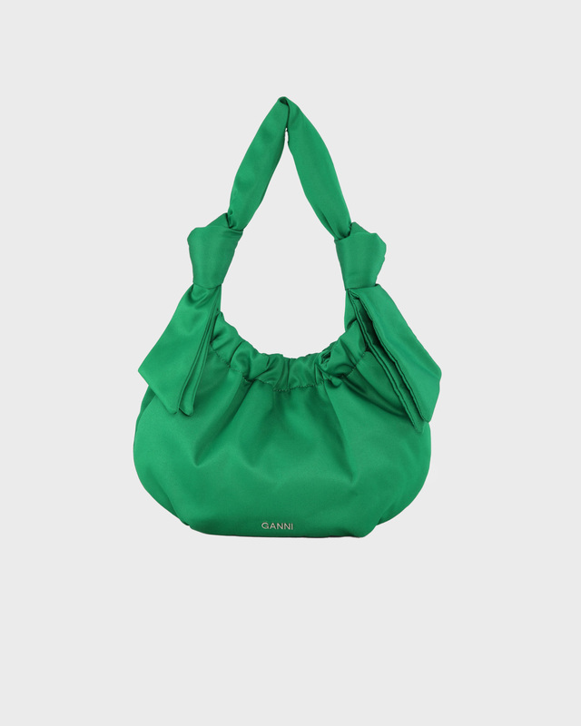 Ganni Väska Occasion Small Hobo Grön ONESIZE