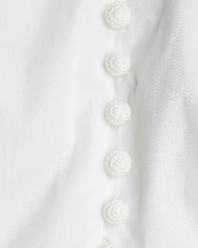 Malina Klänning Allie Pouf Sleeve Mini Vit XS