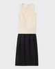 Dagmar Dress Two Tone Black/White 34