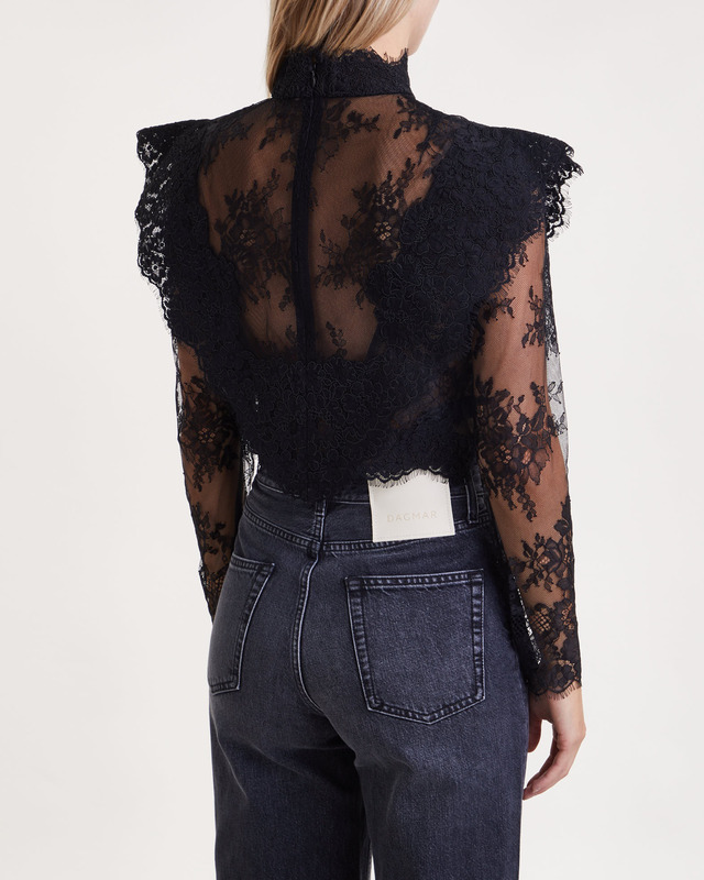 Zimmermann Topp Sensory Lace Bodice  Svart 1 (S-M)