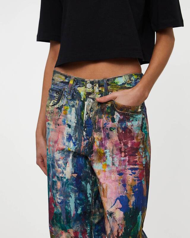 Acne Studios Jeans 1981 Baggy Multicoloured Blå 34