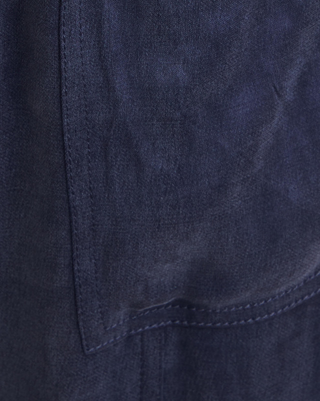 Ganni Byxor Washed Twill Satin Sky captain 34
